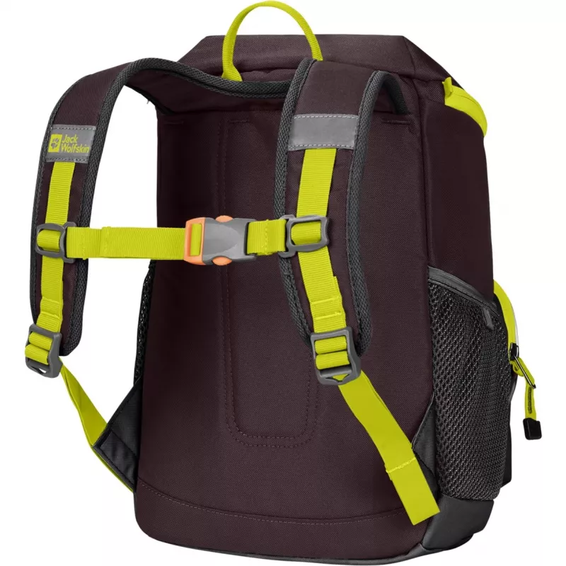 Jack Wolfskin Erlebnis Pack Backpack - Purple/Neon Yellow, 11 L