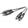 SpeaKa Professional RCA Audio Connection Cable [2x RCA-Plug - 2x RCA-Plug] 10 m Black (SP-7870624)