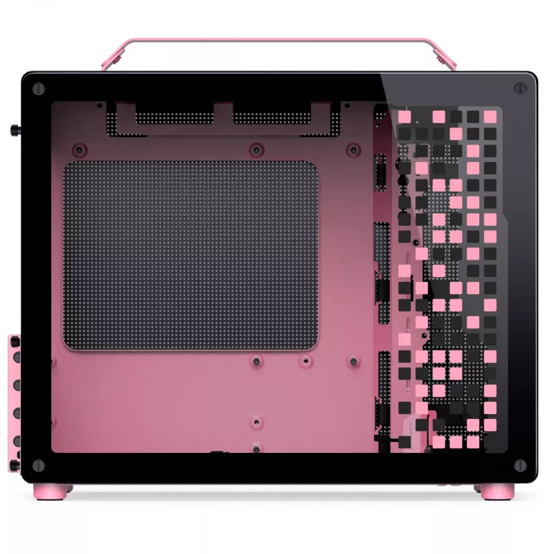 Jonsplus MATX Handle Case Z20 Black-Pink – Mini/Micro/Flex-ATX chassis with carrying handle