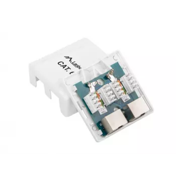 Lanberg OS6-0002-W Cable Interface/Gender Adapter 2 X RJ-45 White (OS6-0002-W)
