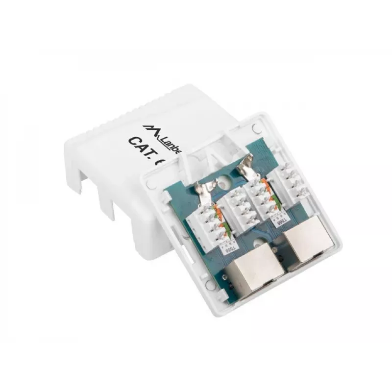 Lanberg OS6-0002-W Cable Interface/Gender Adapter 2 X RJ-45 White (OS6-0002-W)