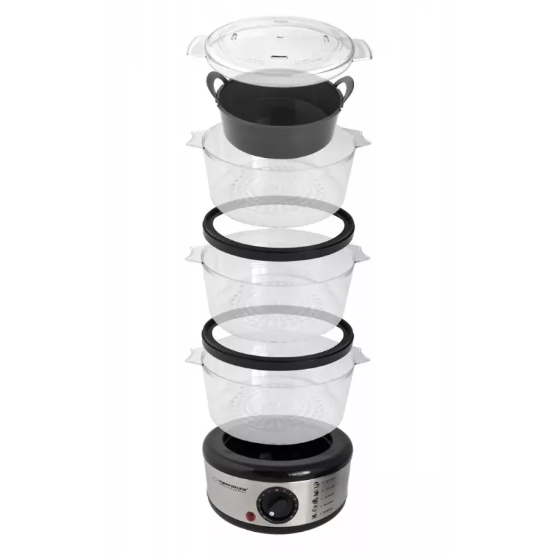 Esperanza Steam Volcano EKG009 Food Steamer, 3 Baskets, 400 W