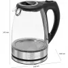 Electric kettle CLATRONIC WKS 3744 G — 1.7 L, 2200 W, stainless steel/plastic, water level indicator