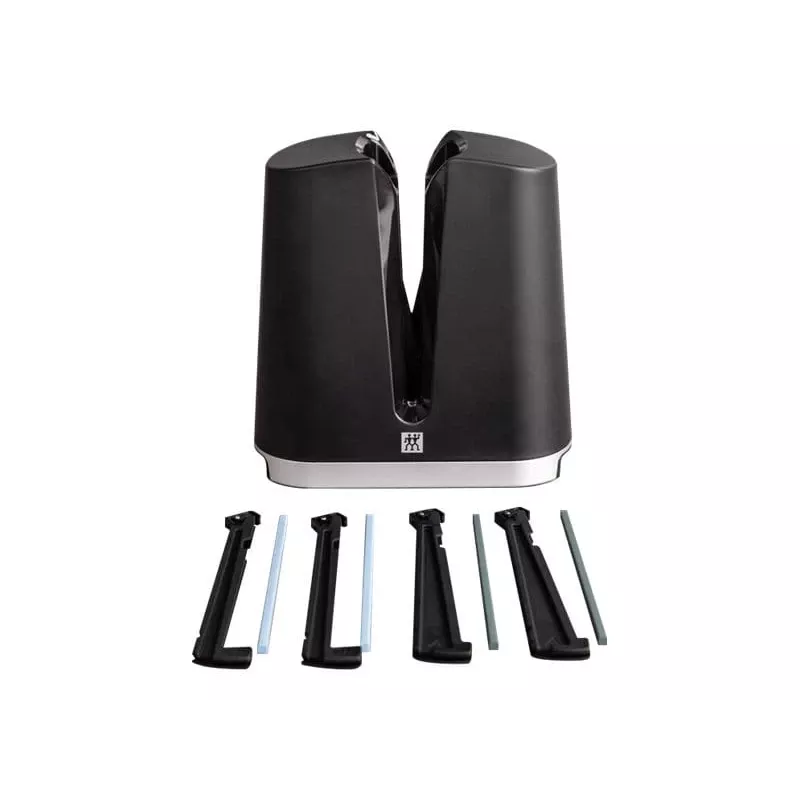 Knife sharpener ZWILLING V-Edge Pull Through, black, compact pull-through design