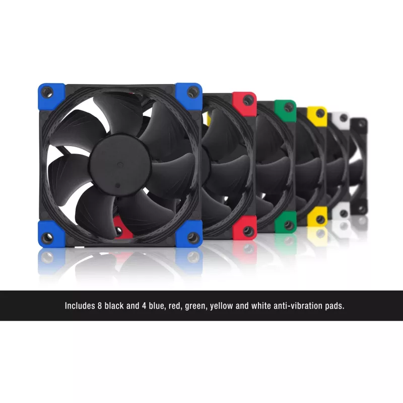 Computer case fan Noctua NF-A8 PWM CH.BK.S 80 mm, 4-pin PWM, 450–2200 RPM, 17.7 dB