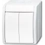 BUSCH-JAEGER Series Switch 2601/5W-54 ocean Alpine White IP44 Rocker Switch 2601/5W-54 (1085-0-1621)