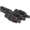 Solar Panel Connector DeLOCK DL4 1 Male to 3 Female Black