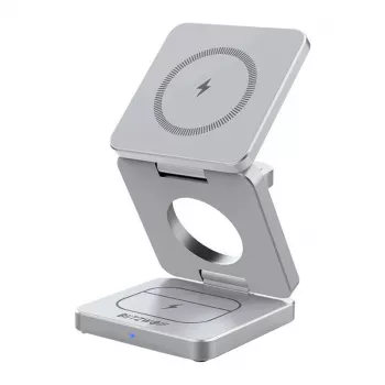 Wireless charger BlitzWolf BW-IW30 3-in-1 fast charging station for iPhone and Samsung, wireless 3-device charging