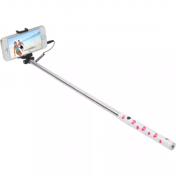 Ultron Selfie Hot Shot White - 15 - 45 cm Selfie Stick with Camera Shutter on Grip - For Smartphones such as Samsung Galaxy, iPhone and others (173950)