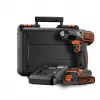 Drill Black & Decker ASD18K-QW, Keyless, 1.5 Ah, Black/Orange