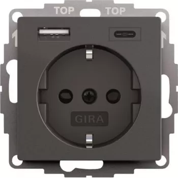 gira SCHUKO USB power supply 2f System 55 model 245928