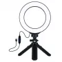 LED Ring Light 16cm with Tripod Stand 12-14.5cm, USB
