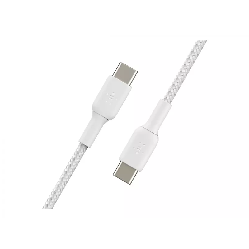 Cable Braided USB-C USB-C 1m White