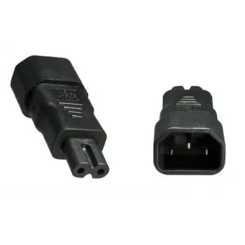 Microconnect PE147AD cable gender changer C14 C7 Black