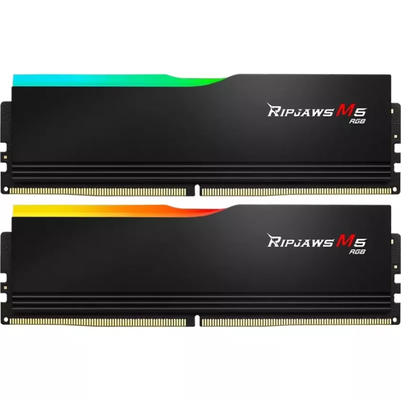 DIMM 48 GB DDR5-6000 (2x 24 GB) Dual-Kit, Memory black, F5-6000J3036F24GX2-RM5RK, Ripjaws M5 RGB, INTEL XMP