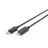 Adapter Cable Displayport 1.2 with interlock 4K 60Hz UHD Typ DP/HDMI A M/M black 2 m