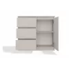 CHEST OF DRAWERS 1 DOOR 3 DRAWERS COLOUR CASHMERE