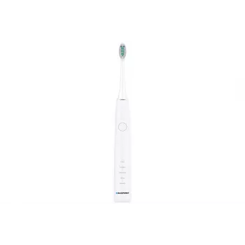 Electric sonic toothbrush BLAUPUNKT DTS201WH — compact white, oval brush head, sensitive mode, 2‑min timer, built‑in 5V battery