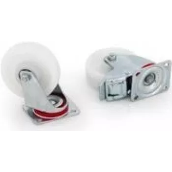 Triton Roller Set 4 Wheels with 2 Brakes RAX-MS-X47-X1, load up to 1600 kg