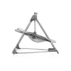 Baby bouncer Lionelo OTTO COZY GREY — compact infant bouncer, soft seat, safety harness