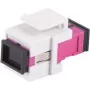 Fiber Optic Keystone Connector ShiverPeaks SC-SC Simplex Violet