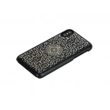 Smartphone Case iKins for iPhone XS / XS S Liana — Black protective cover