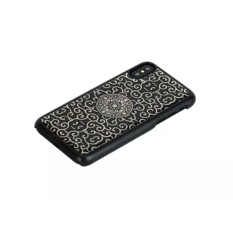 Smartphone Case iKins for iPhone XS / XS S Liana — Black protective cover