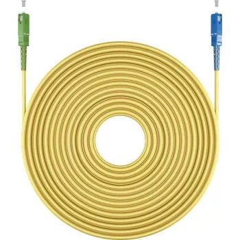 Goobay 59663 Fibre Optic Cable 15 m SC/APC SC/UPC FTTH OS2 Yellow (59663)