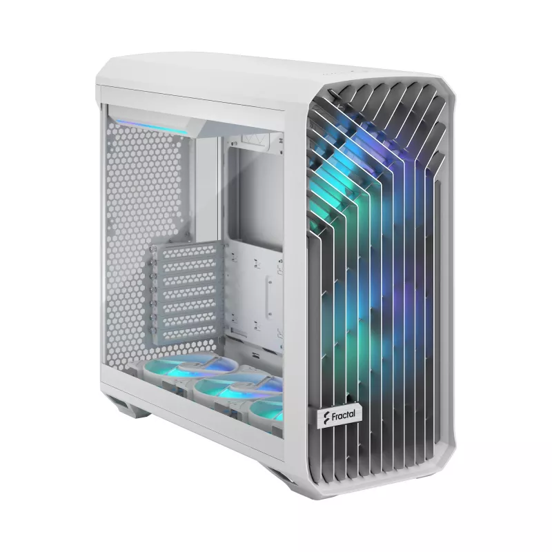 PC case Fractal Design Torrent White — supports ATX, EATX, microATX, ITX; 2x180 mm front fans; 2.5 inch/3.5 inch bays