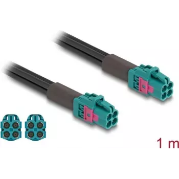 Coaxial Cable DeLOCK 90117 1 m Mini FAKRA Z Aqua