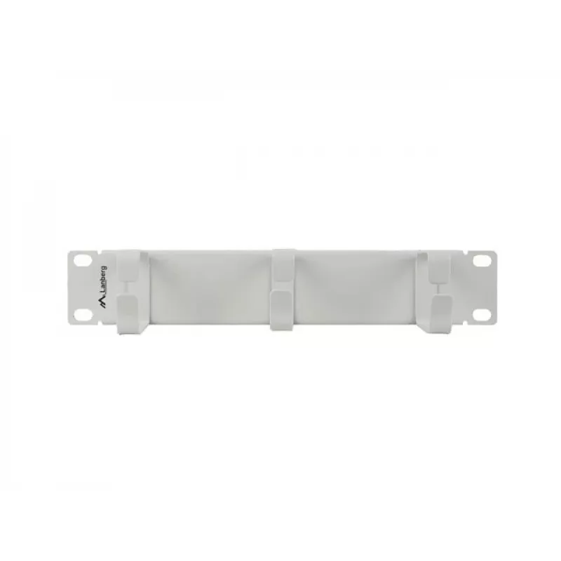 Cable organizer 10 inches with 3 metal holders TYPE B grey
