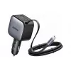 Car charger UGREEN Nexode EC603 90W 3-in-1 with 1x USB-C, 1x USB-A and 70 cm retractable USB-C cable, QC 3.0 PD 3.0