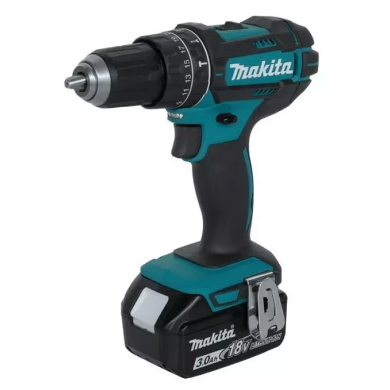 Drill Makita DHP482RFJ 1900 RPM 1.8 kg Black, Blue
