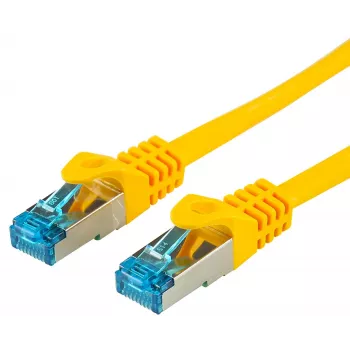 Wentronic Goobay CAT 5e Patch Cable, SF/UTP, Yellow, 0.25 m - CCA Copper Mix (95205)
