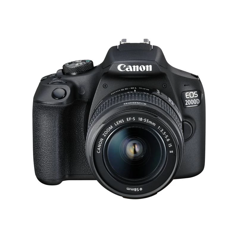 Canon EOS 2000D BK 18-55 IS II EU26 SLR Camera Kit 24.1 MP CMOS 6000 x 4000 pixels Black