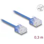 Network Cable DeLOCK RJ45 Cat.6 UTP 0.3m Blue