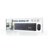 Gembird KBS-WCH-04 Wireless desktop set (keyboard + mouse), black, US-layout