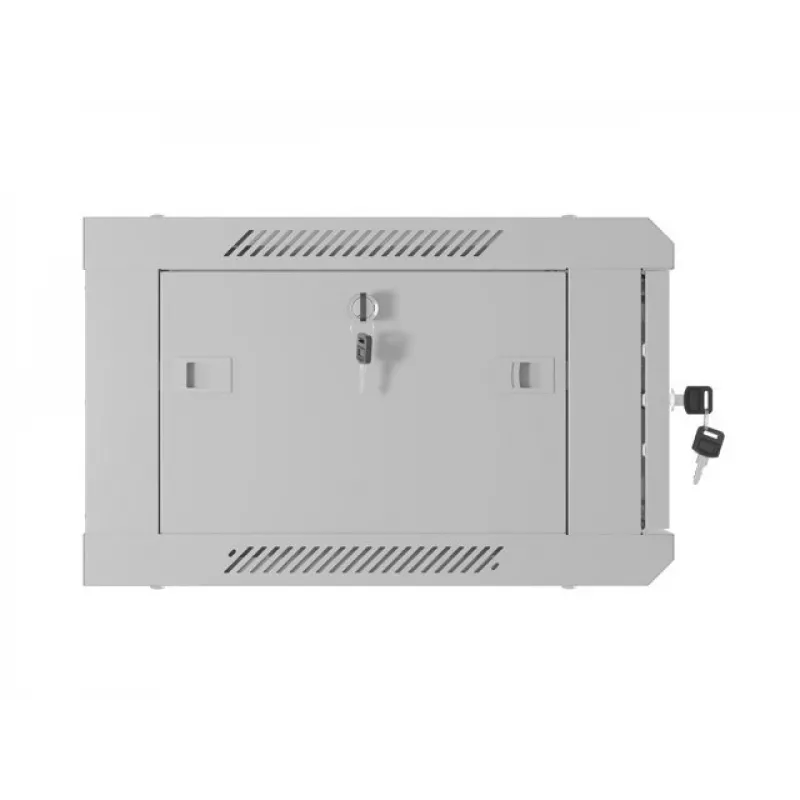 Lanberg WF01-6404-23S 19 inch 4U Wall-Mount Rack Cabinet 600x450 mm Grey Perforated Door Flat Pack