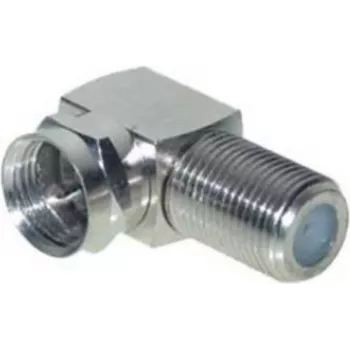 F-angle adapter ShiverPeaks 85210 – F-male to F-female right-angle connector for coaxial cables