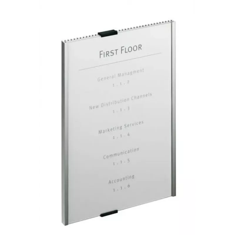 Durable Info Sign Acrylic Aluminium Silver 4806-23