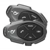 Motorbike intercom INTERPHONE TOUR HD, 2 pcs, Bluetooth 4.0, range 1500 m, up to 20 h battery, black