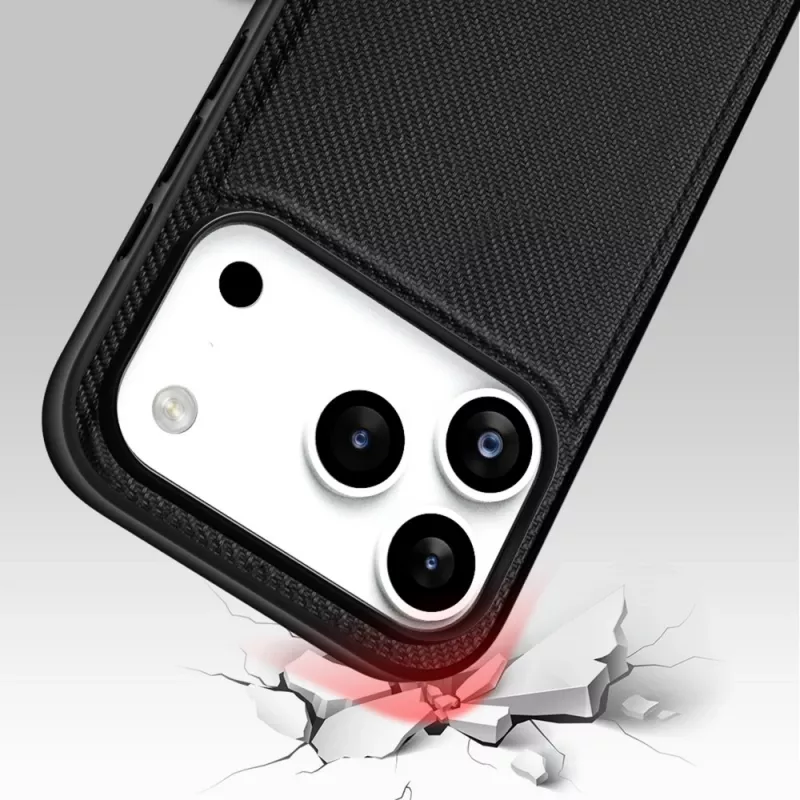 Nevox StyleShell NYLO 2528 Case for iPhone 17 Pro, Black