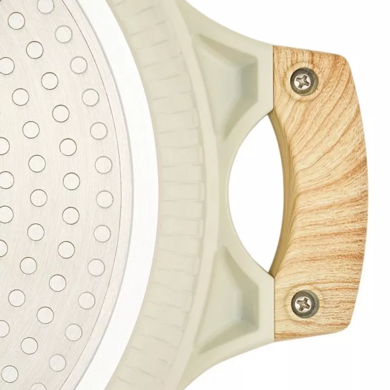 Shallow pot D28cm 4.1L/beige