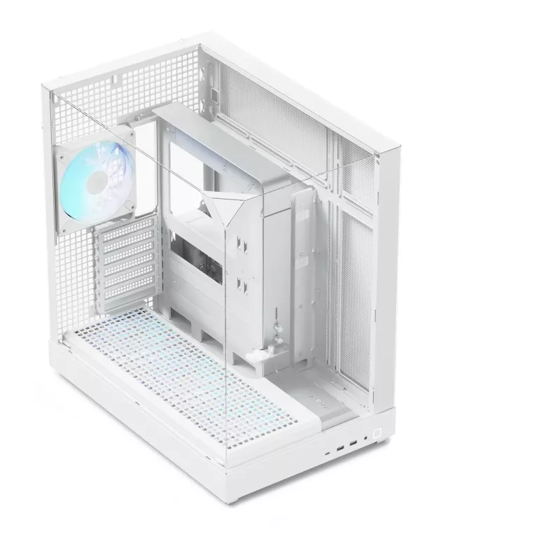 APNX Tower case V2 — white, tempered glass panels x3