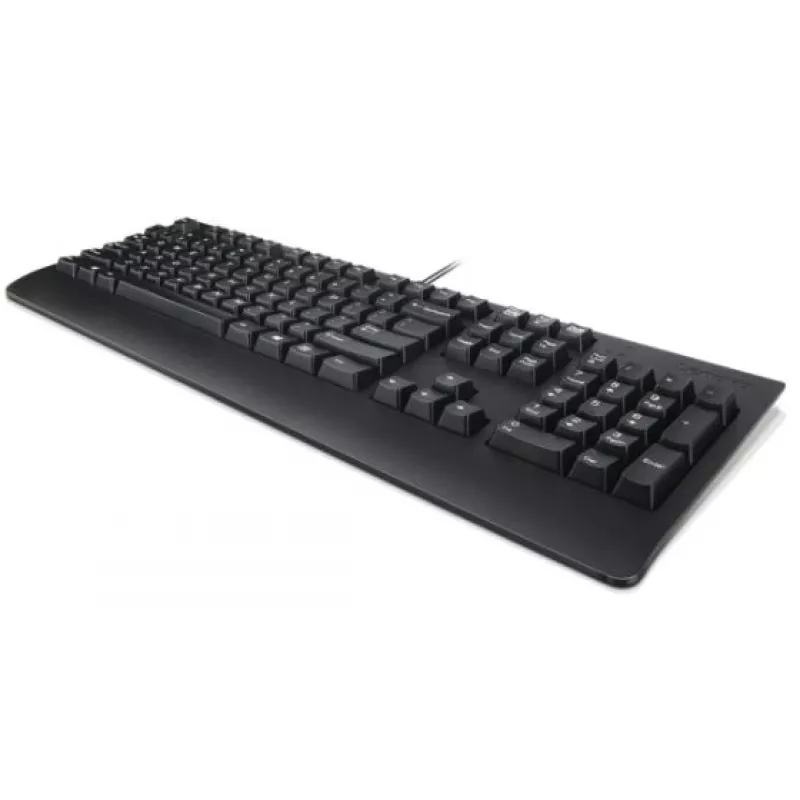 Wired Full-size Keyboard Lenovo Preferred Pro II — USB, Slovakian layout, Black, with wrist rest
