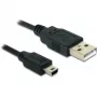 USB cable DeLOCK 82273 USB 2.0 1 m USB A Mini-USB B Black