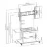 Sbox FS-1035 Floor TV Stand, 37-100 in, up to 150 kg, VESA 800x600