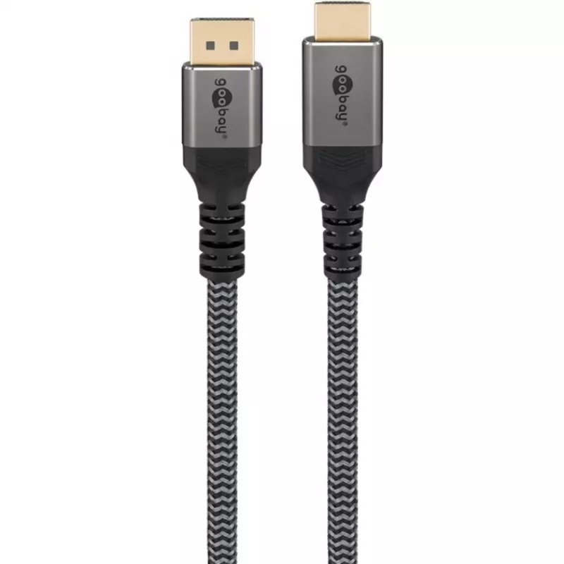 Goobay 65270 Video Cable-Adapter 3 m DisplayPort HDMI Grey (65270)