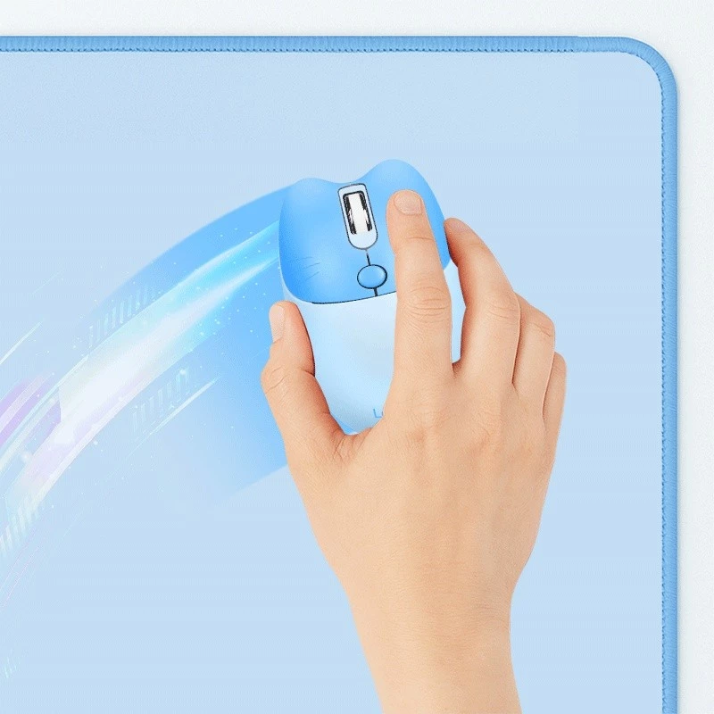 XXL desk pad for mouse and kayboard, blue