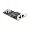DeLOCK 81261 PCI Express x2 network card, 2 x RJ45 5 Gigabit LAN
